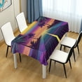 thumbnail image 4 of Yayeee Tablecloths 54" x 54" Rectangle Wrinkle Resistant Party Table Cover, Neon Road, 4 of 8
