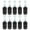 Noir, variante sur MasteelfCA 10 Pcs Douilles d'Ampoule de Bougie Bases de Candélabre Supports d'Ampoule de Lampe Support de Lumière