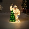 thumbnail image 5 of Rudolph the Red Nosed Reindeer 32" Prelit Faux Fur Bumble with Tree and Star Christmas Outdoor, 5 of 9