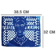 thumbnail image 2 of Papel Picado Multicolor | Guirnaldas | enramado | 5 tiras de 5 metros | diseño de Frida con colores vibrantes | enramada mexicana | 25 metros de decoración de plastico picado, 2 of 5