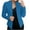 Blue, variant on Winter Clearance Winter Coats for Women Casual Fashion Pocket Solid Color Shawl Suit Jacket Blazer Top Coat Long Sleeve Outwear Clearance