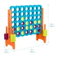 thumbnail image 3 of ECR4Kids Jumbo 4-To-Score Giant Game with 42 Rings and Reset Sliders, Outdoor Games, Vibrant, 3 of 10