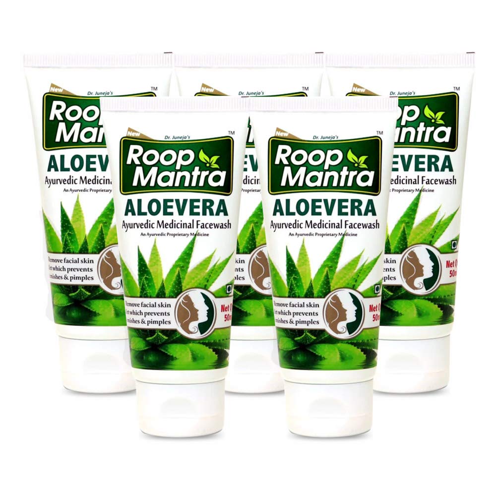 Roop Mantra Aloe vera Face Wash 50ml, Pack of 5