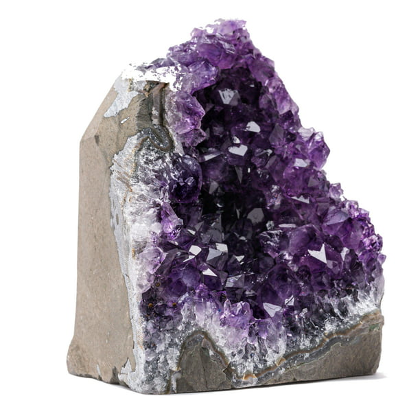 EMPORION Natural Amethyst (2 lb to 3 Clusters Stone from Uruguay Raw Geode Quartz Deep Color - Walmart.com