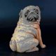 thumbnail image 2 of Realistic Reusable Plastic Artificial Pug Dog Model Statue Cute For Home Office Decor Collectible, 2 of 5