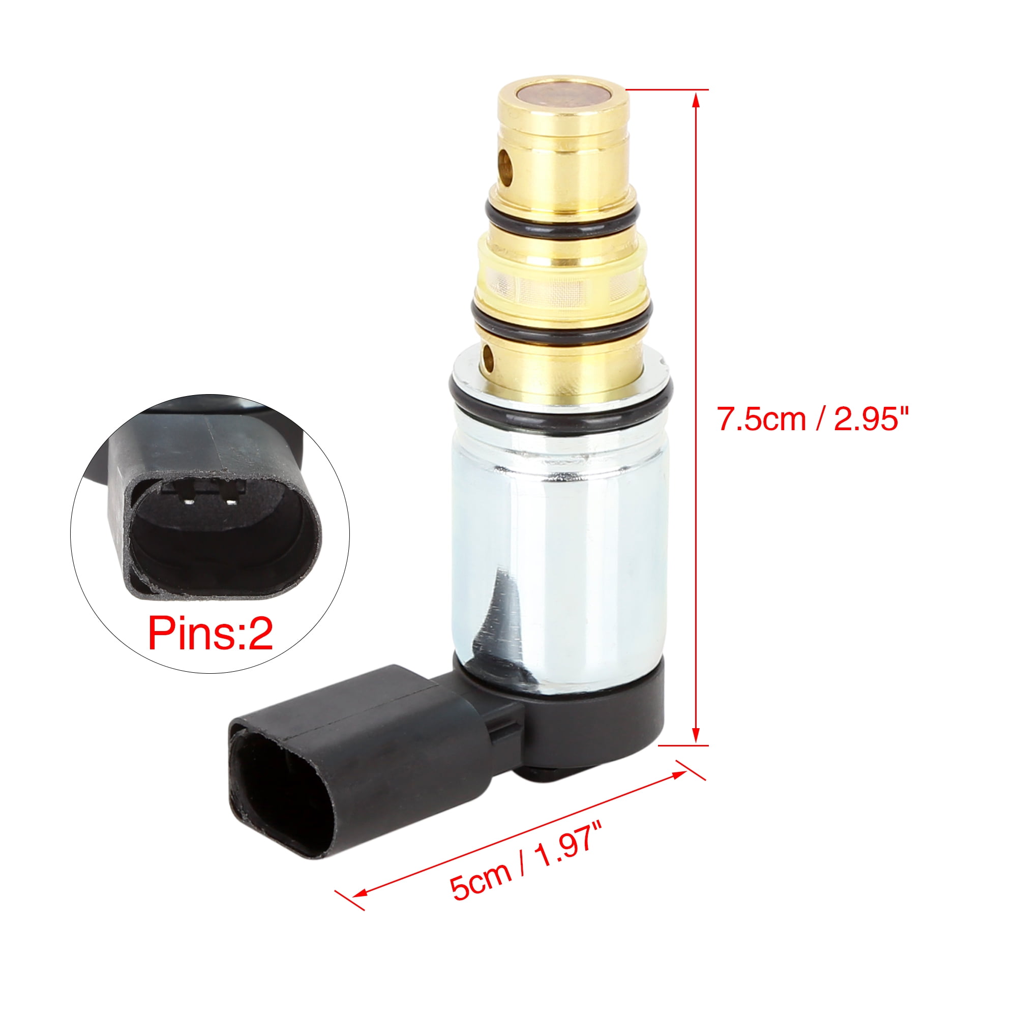 Unique Bargains 1K0820803E Car AC Compressor Control Solenoid Valve for Volkswagen