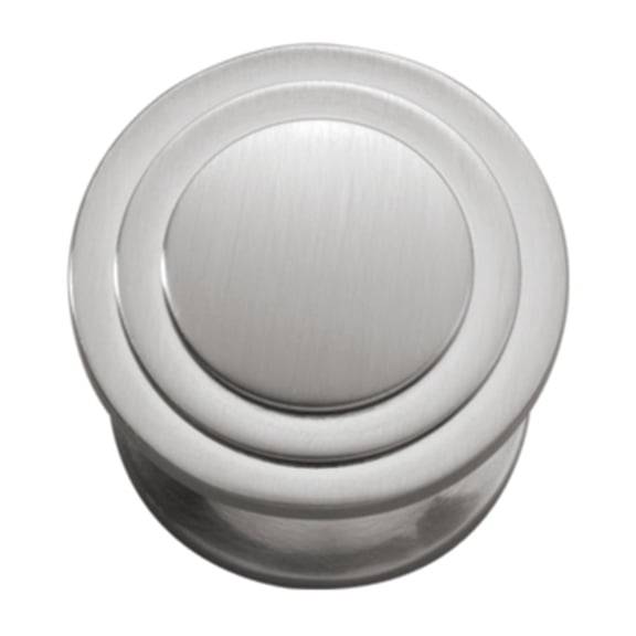 Hickory Hardware Deco Collection Knob, 1-1/16" Dia. - Satin Nickel