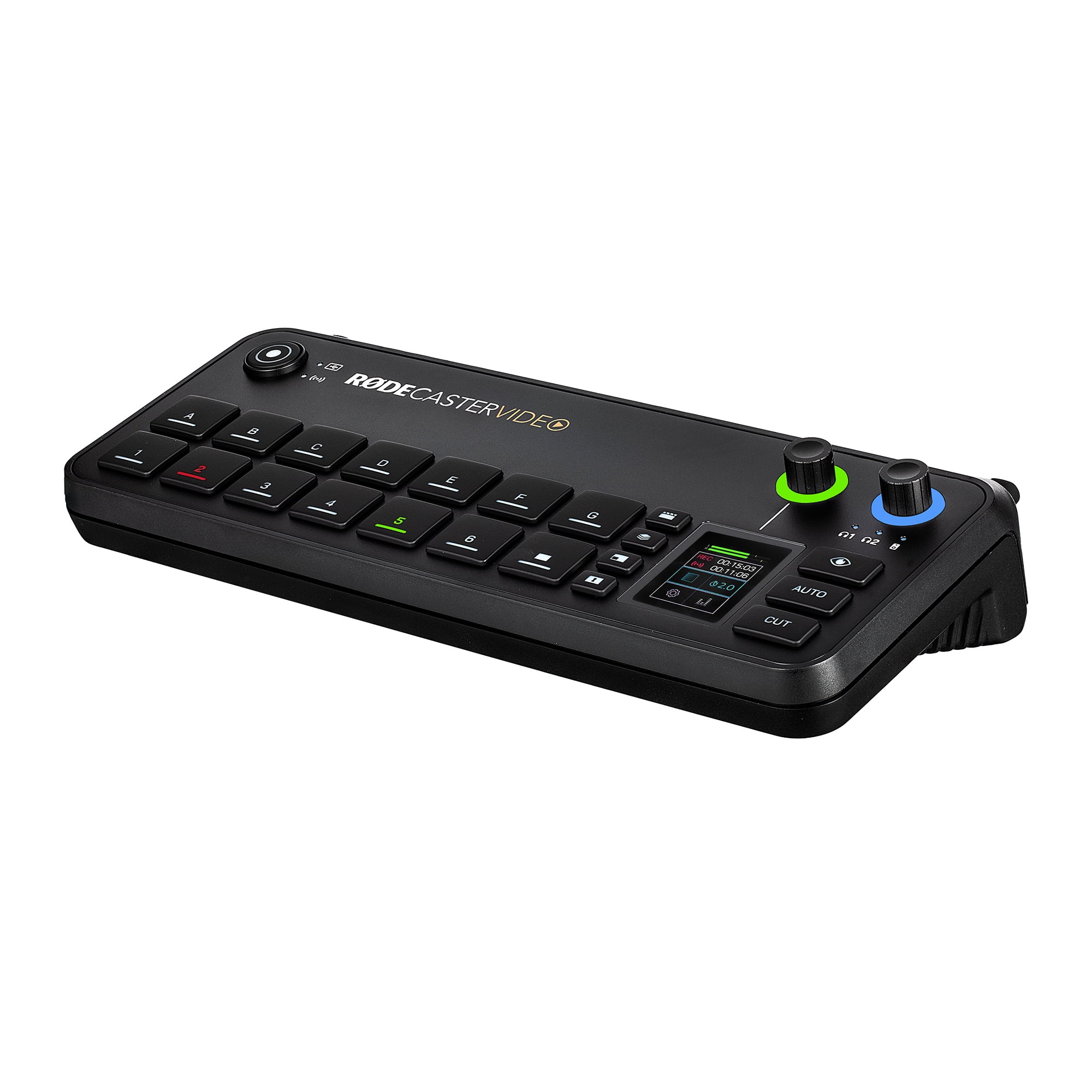 RODECaster Video All-in-One Production Console + 2x Professional Studio Headphones + 2x Podcast Microphone + 2x Mic Arm + 64GB Micro SD Memory Card + 4x USB-C + 4x Video Cables + More (Bundle)