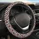 thumbnail image 5 of Balery Ladybugs Of Black And White Checkers Fundas elásticas antideslizantes para volante, funda protectora universal para hombre y mujer, 15 pulgadas, accesorios para coche., 5 of 6