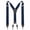 Navy Blue, variant on Black Suspenders for Men 1.4 Inch Wide Adjustable Elastic Y-Back Braces with 4 Metal Clips