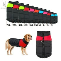 Gustave Waterproof Warm Dog Coat for Winter Pet Vest Jacket Clothes for Large Dogs (66lb-110lb) "6XL,Red"