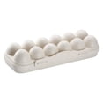 thumbnail image 1 of 2 piezas 12 rejillas Nevera Caja de huevos irrompible Caja de almacenamiento de huevos Bandeja para huevos de pato Caja (caqui) Caqui 30 X 11 cm, 1 of 5