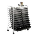 thumbnail image 2 of Demi Bonn 20 Drawers Storage Rolling Cart Studio Organizer with 4 Universal Casters, Gradient Gray, 2 of 6