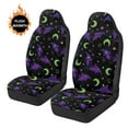 thumbnail image 3 of Uorisanigo Cobweb Print Car Seat Covers Front Seats only, Universal Fit for Most Vehicles, Blanket Cloth Seat Covers 2 Pack, All Weather Car Seats Cover Comfort & Protection, 3 of 7