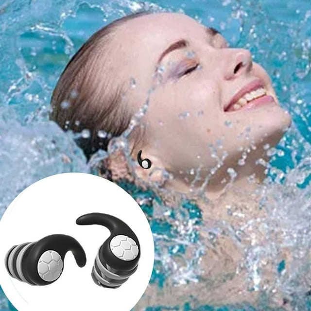 Reusable Silicone Ear Plugs for Adults During Swimming Surfing Showering and Sleep