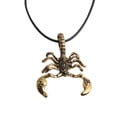 thumbnail image 1 of Collar con colgante de escorpión estilo hip hop gótico vintage para hombre, joyería para disfraz de Halloween (dorado), 1 of 5