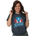 thumbnail image 4 of Captain Boricua Puerto Rican America Plus Size Crewneck Graphic Tee Shirt Brisco Brands 4X, 4 of 5