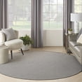thumbnail image 5 of Nourison Courtyard Indoor/Outdoor Ivory/Charcoal 8' x Round Area Rug (8 Round), 5 of 9