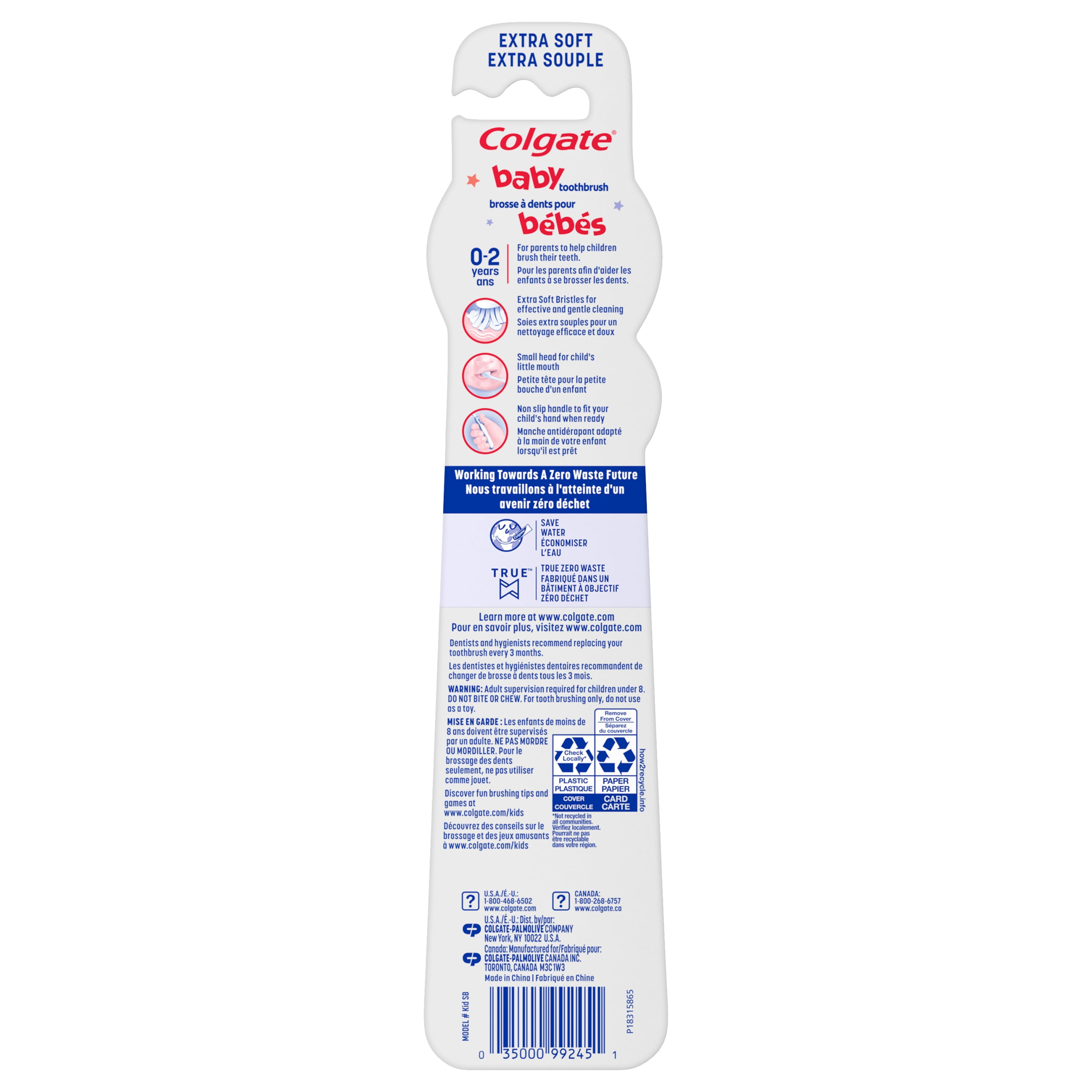 Colgate Kids Extra Soft Baby Toothbrush Pack, 2 Count