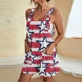 thumbnail image 5 of Pantalones Cortos de las Mujeres para el Verano Casual Impreso Camisola Sudadera con Correa Trasera, Deportivo Conjunto de Dos Piezas, 5 of 5