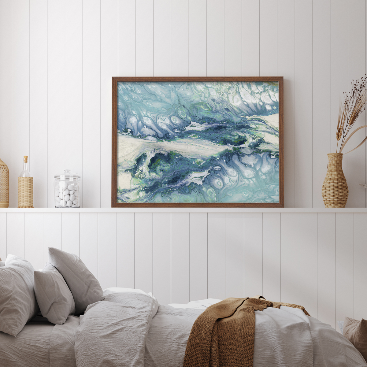 Marble Montage by Carol Robinson - Restickable Framed Giclée Print
