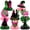 Witch Pink, variant on 31-Piece Witch Birthday Party Decorations Kit - Pink & Green Themed Table Centerpieces, Banner & Hanging Swirls for Witch-Themed Celebrations