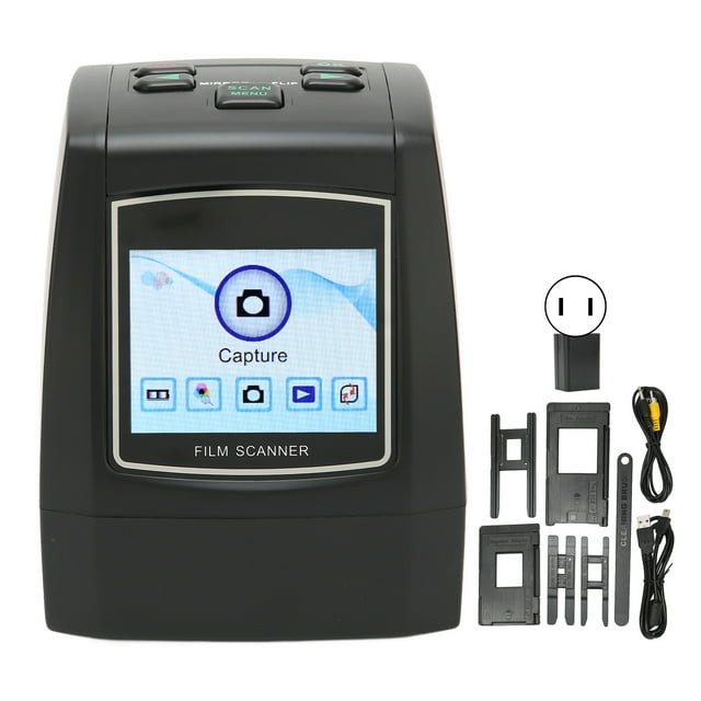 Escáner De Película, Escáner De Diapositivas Balance De Color Ampliamente Compatible Pantalla LCD En Color De 2,4 Pulgadas Para Diapositivas Para Negativos En Color Para