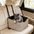 thumbnail image 4 of Pet Car Seat for Dogs and Cats – Portable Elevated Travel Bed with Washable Cover, Non-Slide Back Seat Protector, Waterproof and Wear-Resistant Pet Car Seat for Travel, 4 of 6