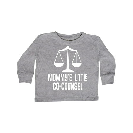 

Inktastic Lawyer Mommy Little Co Counsel Gift Toddler Boy or Toddler Girl Long Sleeve T-Shirt