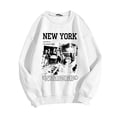 thumbnail image 1 of toraway Chandails à Capuchon pour Femmes Chandail Décontracté à Manches Longues T-Shirts Graphiques Col Rond Chandails en Molleton Chandail Tops pour Femmes m, 1 of 4