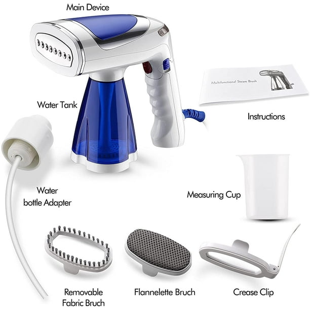 Vaporizador de viaje, vaporizador de ropa, plancha de vapor, calentamiento de 25 s, tamaño mini con tanque de agua de 250 ml, plancha de viaje de vapor de mano para todas las telas Fokelyi ZYY-3117