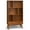 Teak Brown, variant on Allora Solid Rubberwood Teak Brown Bookcase Rectangular 63.98" Unassembled