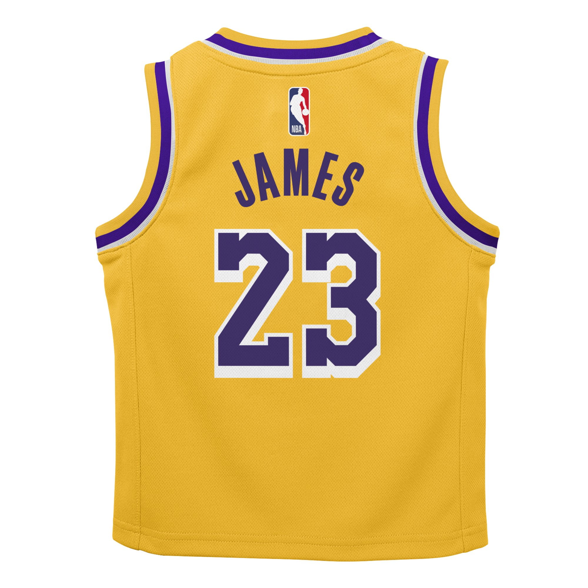  Nike Lebron James Los Angeles Lakers Gold Kid's Icon Edition  Swingman Jersey Large : Sports & Outdoors