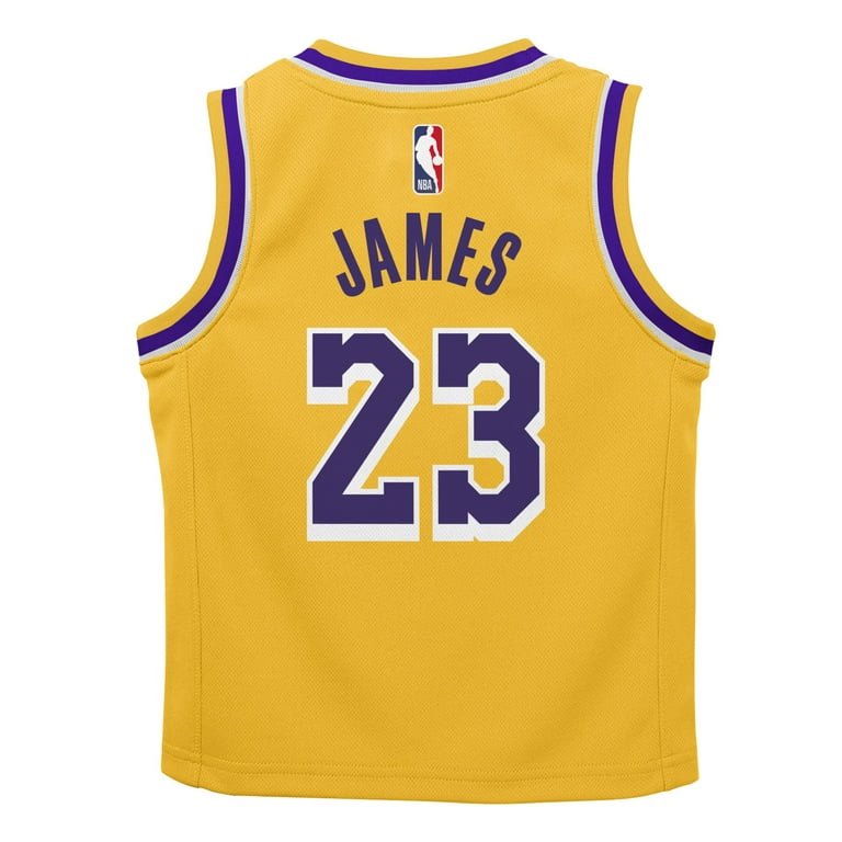 Men's Los Angeles Lakers LeBron James Nike Gold Authentic Player Jersey -  Icon Edition