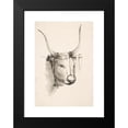 thumbnail image 2 of Henry Ericsson 11x14 Black Modern Framed Museum Art Print Titled - Bull's Head, 2 of 5