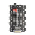 thumbnail image 1 of Ventilador de refrigeración 2 en 1 Hub 5V 3PIN ARGB SATA Power Multi Splitter 10 Way para PC Case, 1 of 4