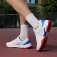 thumbnail image 4 of LASUDRAA Mens Badminton Shoes Lightweight Breathable Shock Absorption Durable Sports Shoes, 4 of 8