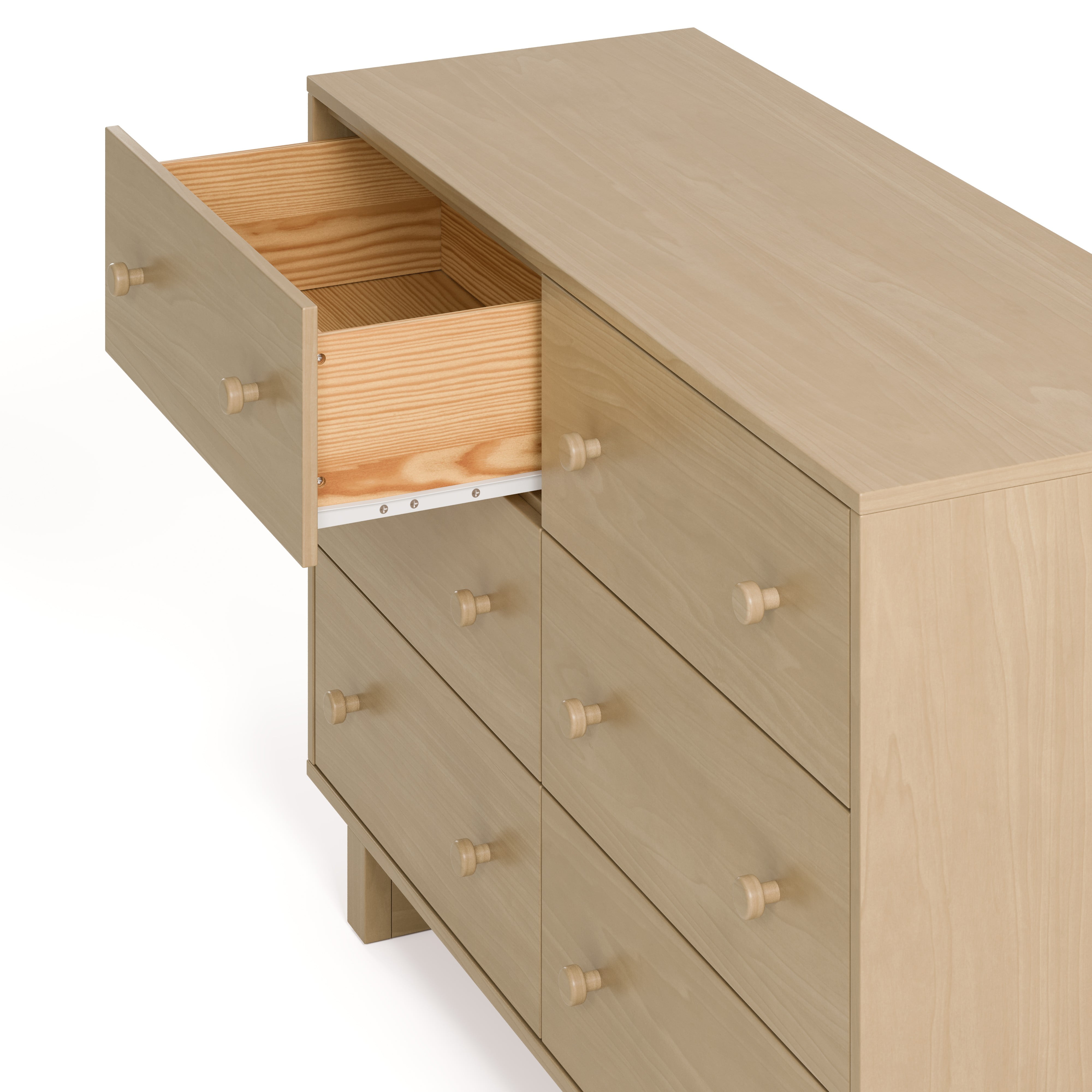 Storkcraft Texas 6 Drawer Dresser, Driftwood