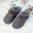thumbnail image 3 of NineCiFun Women's Scuff Slippers Comfy Memory Foam Slippers Moccasin Style House Shoes with Non-Slip Sole,Dark Grey,Size 5-6, 3 of 7
