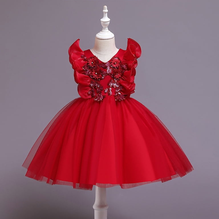 girls holiday dresses age 10 Amazon.com: KAGAYD Girls Maxi Dress Kid Youth Sleeveless Big Swing Ruffles Casual Holiday Dress Floral Beach Boho (Coffee, 6 Years): Clothing, Shoes & Jewelry