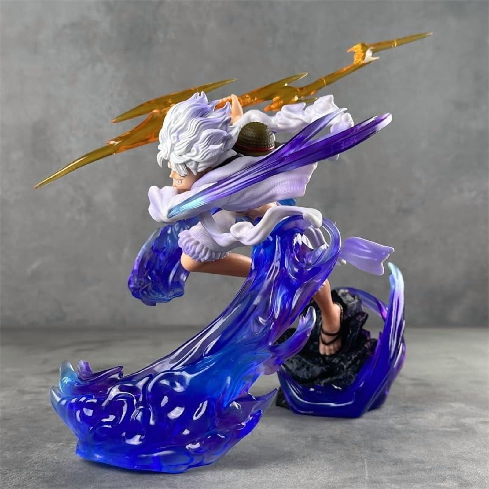Luffy Figure Fighting Second Flow Sakura Nika Luffy Action Figures 23cm/9.1inch PVC Characters Handicrafts Souvenirs for Anime Fans Gifts (Luffy)
