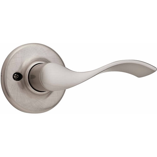 Kwikset Tustin Left-Handed Half-Dummy Lever in Satin Nickel