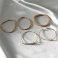thumbnail image 3 of Womens Bracelet Set of 5 Vintage Geometric Alloy Bracelets Electroplated Fashion Jewelry for Women and Girls Elegant, 3 of 5