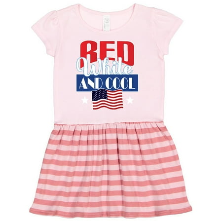

Inktastic July 4th Party Red White Cool Gift Toddler Girl Dress