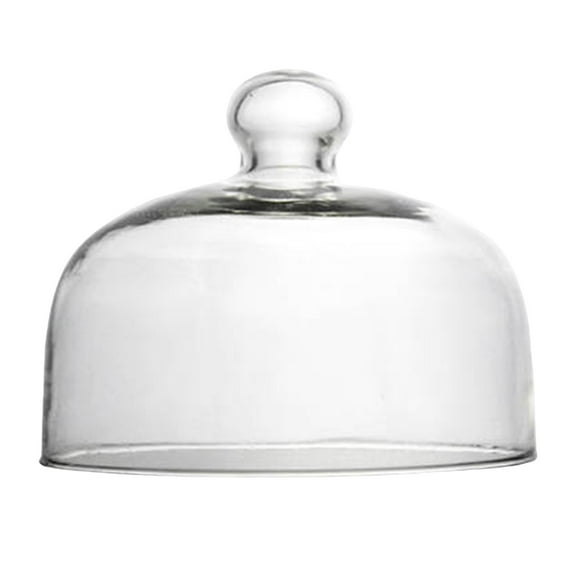 Fiocias Dessert Glass Cover Dustproof Cake Dome Multifunctional Practical Cake Lid Plate