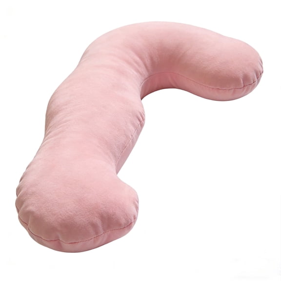 Premium Soft Pink Seahorse Contoured Pillow, Full-Body Support Pillow for Maternity & Relaxation