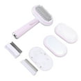 thumbnail image 4 of Pet Massage Brush Set, One Button Hair Removal Automatic Knot Opening Self  Cat Shedding Brush  For Sofa For Car Pink 5 In 1, 4 of 8