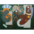 thumbnail image 2 of Wassily, Kandinsky 18x15 White Modern Wood Framed Museum Art Print Titled - Noeud rouge, 2 of 4