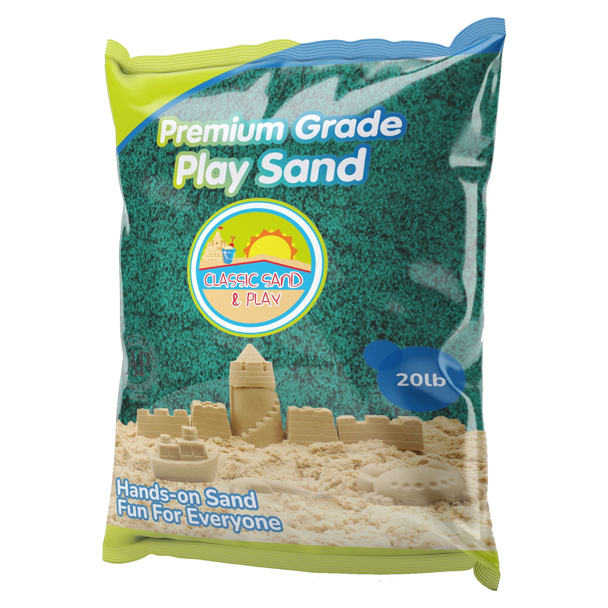 Classic Sand & Play Green Colored Play Sand, 20 lb. Bag, Natural and ...