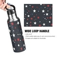 thumbnail image 4 of Yayeee 20oz Insulated Water Bottle Double Wall Stainless Steel with Flip Straw Lid, Blue Stars Pattern, 4 of 7